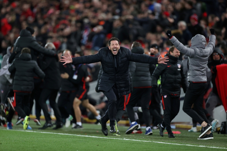 Antes de la suspensión, el Atlético de Madrid dejó afuera al Liverpool en octavos de final