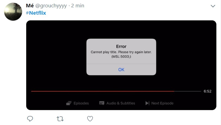 El servicio de streaming funciona con problemas en varias partes del mundo.