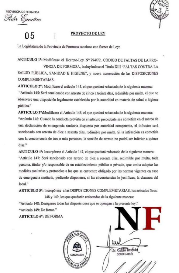 Luego de casi 10 días de manifestaciones en la vecina provincia Argentina, el gobierno de Gildo Insfrán decretó penas de cárcel para los manifestantes   